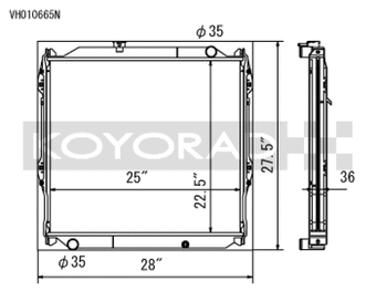 compare product Koyo 96-02 Toyota 4Runner 2.7L / 3.4L w/ 5MT Radiator (Requires Cap PN SK-C13)