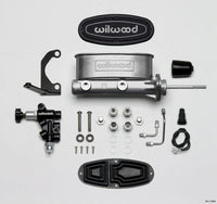 Wilwood HV Tandem M/C Kit w L/H Bracket & Prop Valve - 15/16in Bore - W/Pushrod - My Store