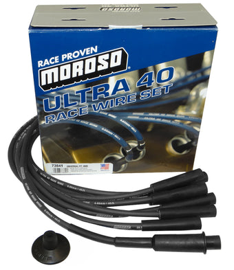 compare product Moroso Universal/Mopar/Chrysler (w/Hemi Heads) Ignition Wire Set - Ultra 40 - Black