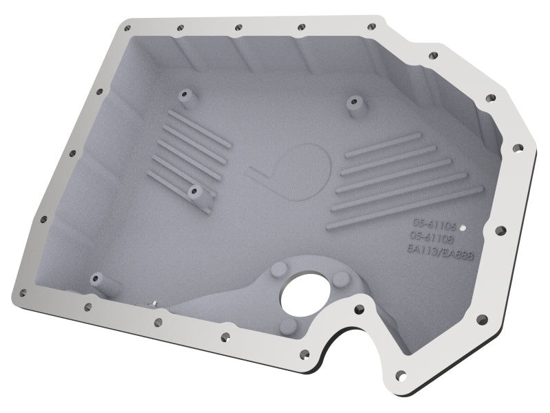 aFe 05 - 19 VW 1.8L/2.0L w/ Oil Sensor Engine Oil Pan Black POWER Street Series w/ Machined Fins - My Store