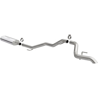 compare product MagnaFlow 2020 Jeep Gladiator 2.5in Rock Crawler Series Single Rear Exit SS Cat-Back Exhaust w/o Tip
