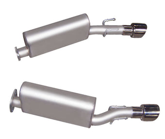 compare product Gibson 05-06 Pontiac GTO Base 6.0L 2.5in Axle-Back Dual Exhaust - Stainless