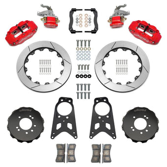 compare product Wilwood 89-98 Nissan 240SX FNSL4R/MC4 Rear Parking BBK w/ 13.50in Slotted Rotors - Red