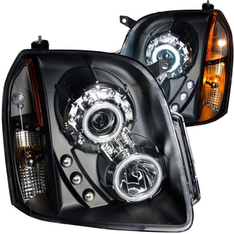 compare product ANZO 2007-2014 GMC Yukon Projector Headlights w/ Halo Black (CCFL)