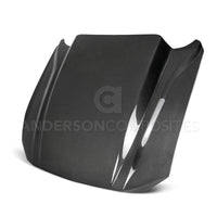 Anderson Composites 2018 Ford Mustang Double Sided Type - CJ 4in Carbon Fiber Cowl Hood - My Store