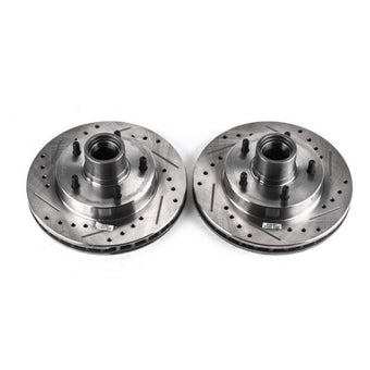 compare product Power Stop 79-81 Buick Century Front Evolution Drilled & Slotted Rotors - Pair