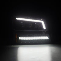 AlphaRex 03 - 06 Chevy Silverado 1500/2500HD/3500HD/Avalanche Alpha - Black NOVA LED Proj Headlights - My Store