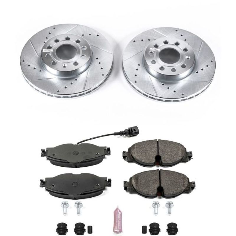 Power Stop 15 - 18 Audi A3 Front Z23 Evolution Sport Brake Kit - My Store
