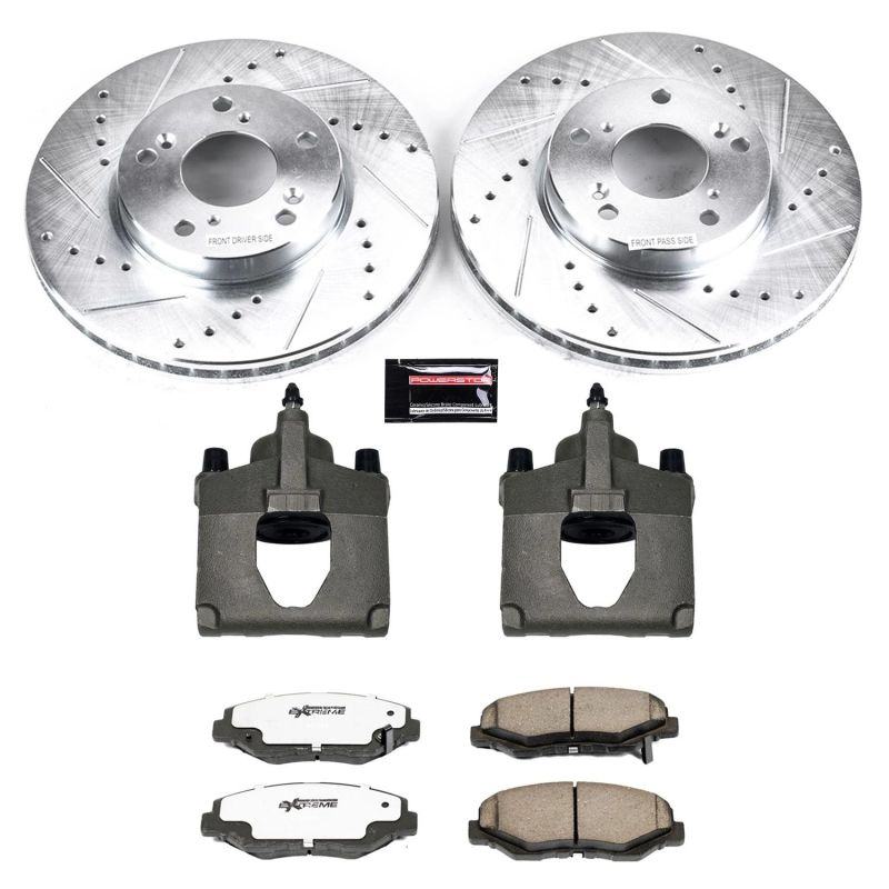 Power Stop 14 - 15 Acura ILX Front Z26 Street Warrior Brake Kit w/Calipers - My Store