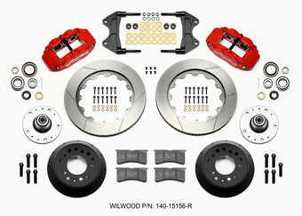 compare product Wilwood Narrow Superlite 6R Front Hub Kit 14.00in Red WWE ProSpindle (5x4.75in 5x5.00in Hub)