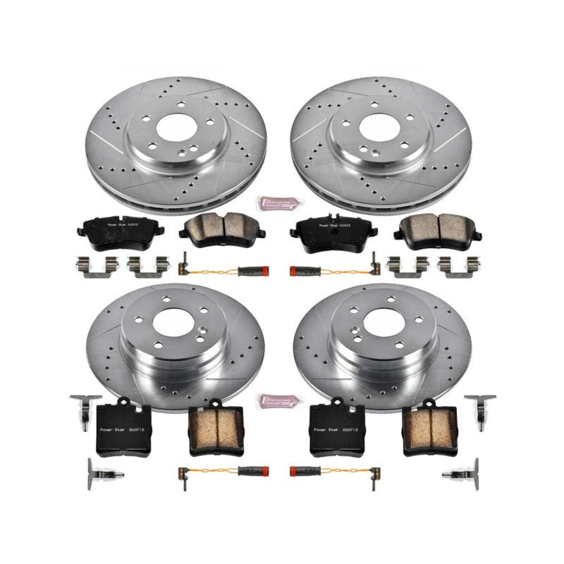 Power Stop 2003 Mercedes - Benz C230 Front & Rear Z23 Evolution Brake Kit - My Store