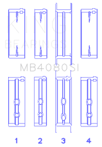 King Engine Bearings GMC 2.8L/3.4L V6 173Ci/207Ci (Size +0.75mm) Main Bearing Set - My Store
