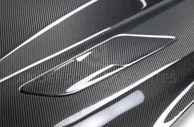 Anderson Composites 15 - 17 Ford Mustang (Excl. GT350/GT350R) Double Sided Carbon Fiber Cowl Hood - My Store