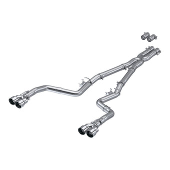 compare product MBRP 15-Up Challenger 5.7L / 17-Up 6.2L/6.4L 3in Race Series Cat-Back w/ Quad Tips AS Exhaust