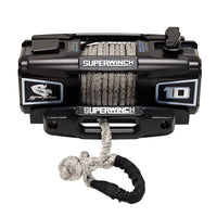 Superwinch 10000 LBS 12V DC 3/8in x 54ft Synthetic Rope Scorpion 10000SR Winch - Black Powdercoat - My Store