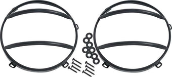 compare product Kentrol 07-18 Jeep Wrangler JK Euro Headlight Guards Pair - Powdercoat Black