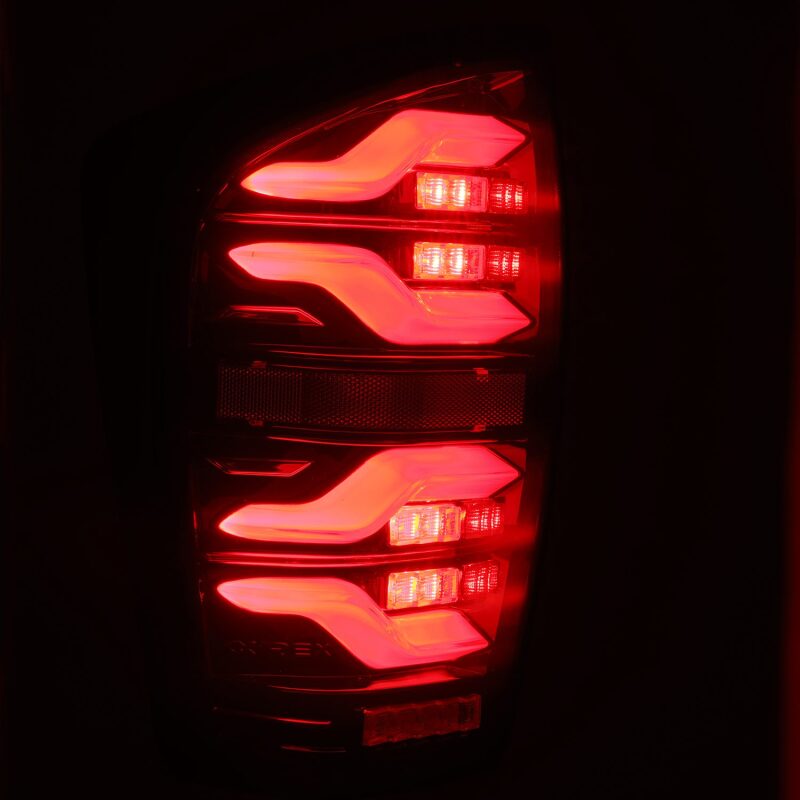AlphaRex 16 - 21 Toyota Tacoma LUXX LED Taillights Blk/Red w/Activ Light/Seq Signal - My Store
