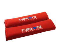 NRG Seat Belt Pads 2.7in. W x 11in. L (Red) Short - 2pc - My Store