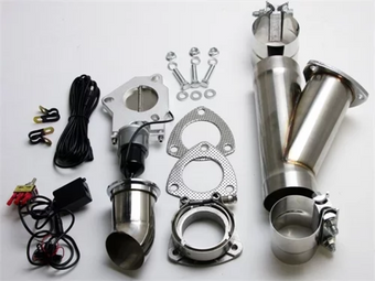 compare product Granatelli 2.5in Stainless Steel Electronic Exhaust Cutout w/Slip Fit/Band Clamp
