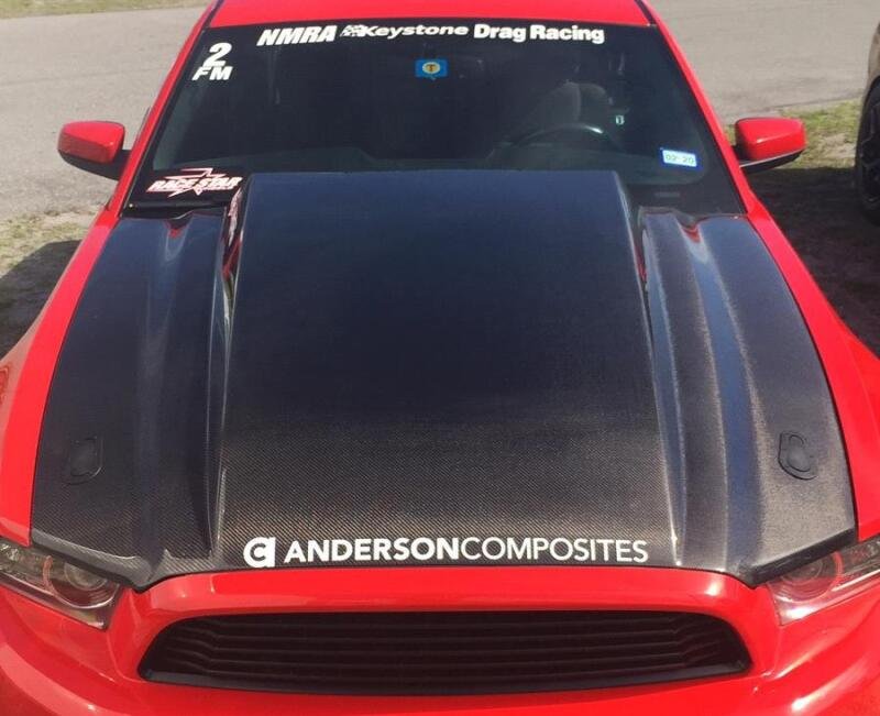 Anderson Composites 2013 - 2014 Ford Mustang Type - CJ Carbon Fiber Cowl Hood - My Store