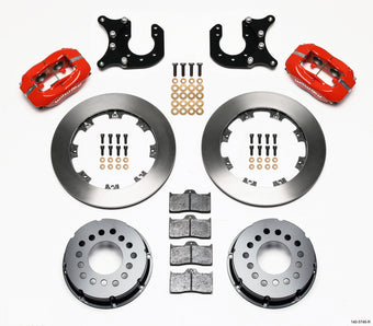 compare product Wilwood Forged Dynalite P/S Rear Kit Red Chevy 12 Bolt-Spec 3.15in Bearing
