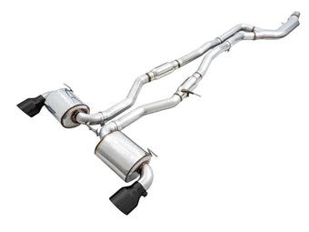 compare product AWE Tuning 2020 Toyota Supra A90 Resonated Touring Edition Exhaust - 5in Diamond Black Tips