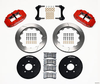 compare product Wilwood Narrow Superlite 6R Front Hat Kit 12.88in Red 1994-2004 Mustang
