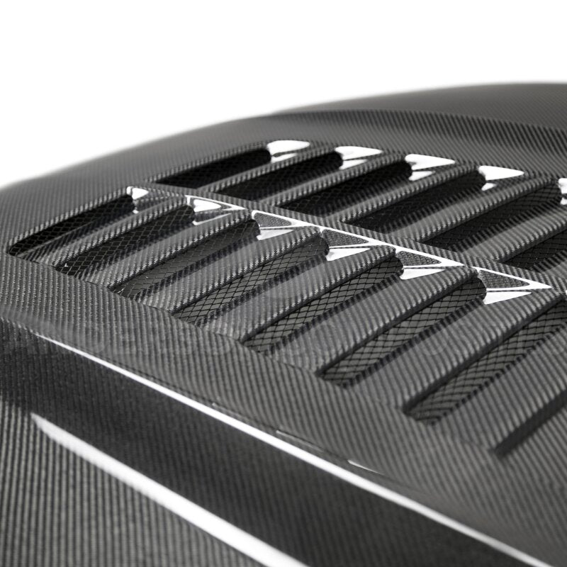 Anderson Composites 15 - 17 Ford Mustang (Excl. GT350/GT350R) Double Sided Type - GT5 Carbon Fiber Hood - My Store