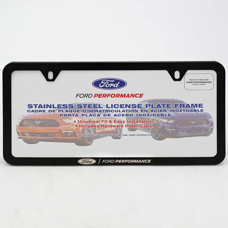 Ford Racing Ford Performance Slim License Plate Frame - Black Stainless Steel - My Store