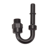 Russell Performance Adapter Fitting 3/8in SAE Quick Disc Male to 6 SAE Port Male Swivel 180Deg Blk - My Store