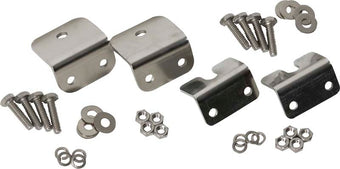compare product Kentrol 72-86 Jeep CJ Strut Rod Mounting Brackets 4 Pieces Fiberglass - Polished Silver