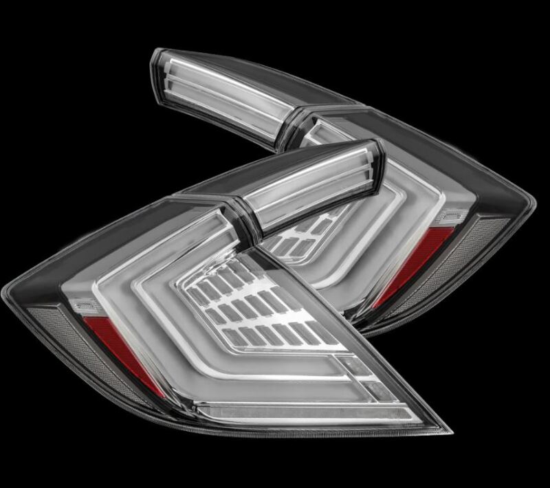 AlphaRex 16 - 21 Honda Civic Hatchback / Type - R FK8 Nova - Series LED Tail Lights (Pair) - Clear - My Store