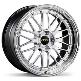 compare product BBS LM 21x12 5x130 ET64 CB71.6 Diamond Silver Wheel w/ Diamond Cut Machined Lip
