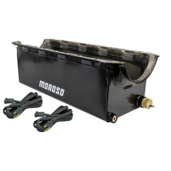 compare product Moroso BBC Mk IV Monster Truck 7.75in Deep Wet Sump 9.5 Qt Steel Oil Pan