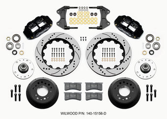 compare product Wilwood Narrow Superlite 6R Front Hub Kit 14.00in Drilled WWE ProSpindle (5x4.75in 5x5.00in Hub)