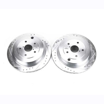 compare product Power Stop 06-07 Subaru B9 Tribeca Rear Evolution Drilled & Slotted Rotors - Pair