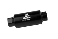 Aeromotive In - Line Fuel Filter 40 - M Stainless Mesh Element ORB - 10 Port (Bright - Dip Black) 2in. OD - My Store