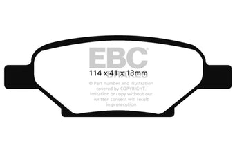 compare product EBC 04-06 Chevrolet Cobalt 2.0 Supercharged Ultimax2 Rear Brake Pads