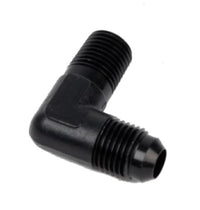 Aeromotive Fitting Elbow 1/4in - MNPT to AN - 06 90 - Deg Black - My Store