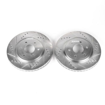 compare product Power Stop 05-19 Nissan Frontier Front Evolution Drilled & Slotted Rotors - Pair