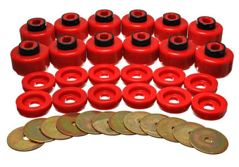 compare product Energy Suspension Body Mount Set - Red