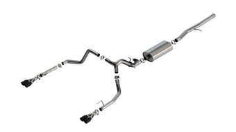 compare product Borla 2024 Chevy Silverado 1500 6.2L V8 Touring Catback Exhaust w/ Simulator - Black Chrome