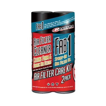 compare product Maxima Air Filter Maintenance Care Combo Kit - FAB-1/Air Filter Cleaner 2-Pack (Aerosol)