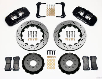 compare product Wilwood AERO6 Front Hat Kit 14.00 Drilled 2005-2014 Mustang
