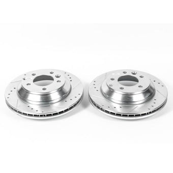 compare product Power Stop 07-15 Audi Q7 Rear Evolution Drilled & Slotted Rotors - Pair