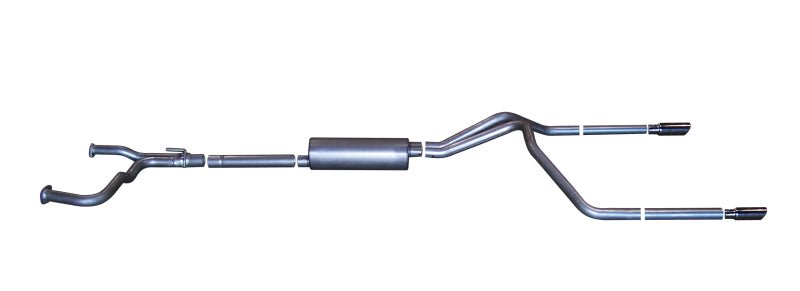 Gibson 04 - 10 Nissan Titan LE 5.6L 2.5in Cat - Back Dual Split Exhaust - Aluminized - My Store