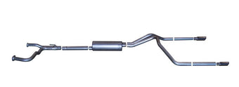 compare product Gibson 04-10 Nissan Titan LE 5.6L 2.5in Cat-Back Dual Split Exhaust - Aluminized