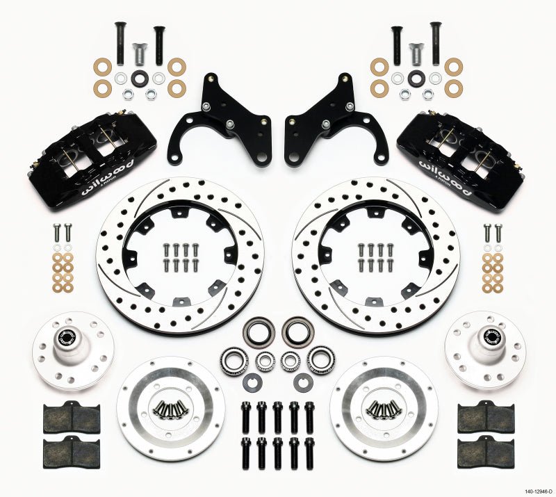 Wilwood Dynapro 6 Front Hub Kit 12.19in Drilled 69 - 70 Impala Drum/Disc 69 - 82 Vette - My Store