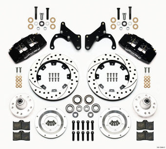 compare product Wilwood Dynapro 6 Front Hub Kit 12.19in Drilled 69-70 Impala Drum/Disc 69-82 Vette
