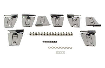compare product Kentrol 07-18 Jeep Wrangler JK Door Hinge Set 8 Pieces 4 Door- Polished Silver